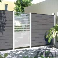 Quick and easy installation with concealed joining system wpc outdoor fence