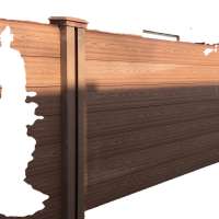 Outdoor WPC House Composite Fence