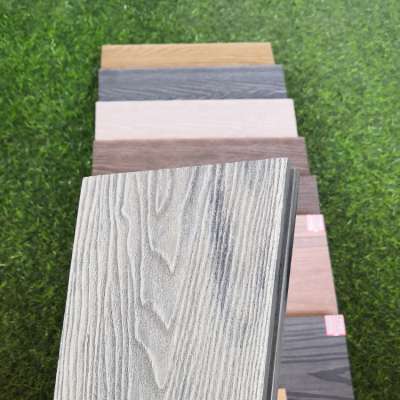 Factory supply beautiful wooden pattern grain surface deep embossing composite decking board